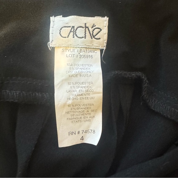 Vintage Cache Ruffle Babydoll Cocktail Dress Size 4 Y2K Prom Party Evening - Picture 15 of 15